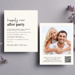 Budget Photo QR Code Mariage Réception Invitation