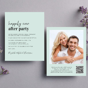 Budget Photo QR Code Mariage Réception Invitation