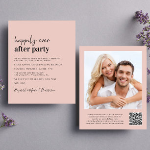 Budget Photo QR Code Mariage Réception Invitation