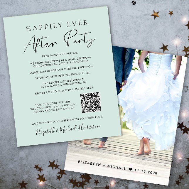 Budget Photo QR Code Monnaie Invitation de récepti (Your love story deserves a grand celebration!)