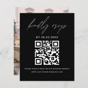 Budget Photo QR Code RSVP Minimaliste Mariage