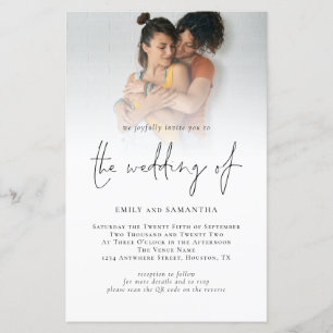 Budget Photo QR Code Script Mariage lesbien