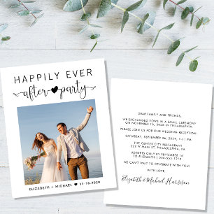 Budget Photo Réception de mariage Invitation