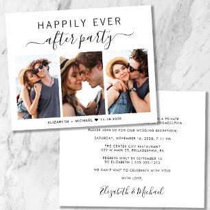 Budget Photo Réception de mariage Invitation