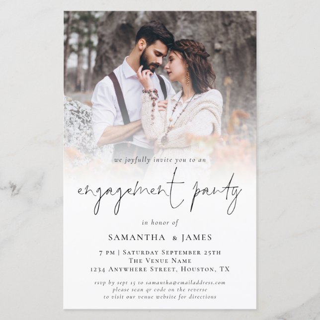 Budget Photo Script QR Engagement Partie Invitatio (Devant)