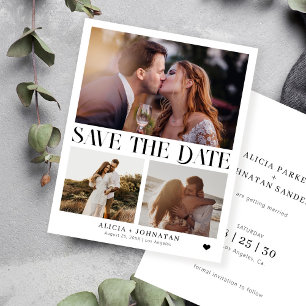 Budget photo simple mariage moderne carte de sauve