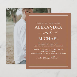 Budget Photo Terracotta Boho Mariage Simple