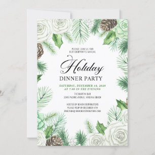 Budget Pine Holly Dîner corporatif Invitation de l