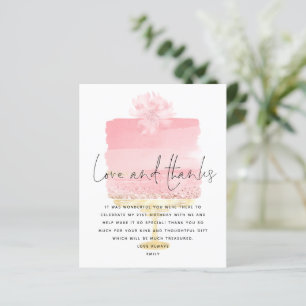 Budget Pink Cake Script 21e anniversaire Merci