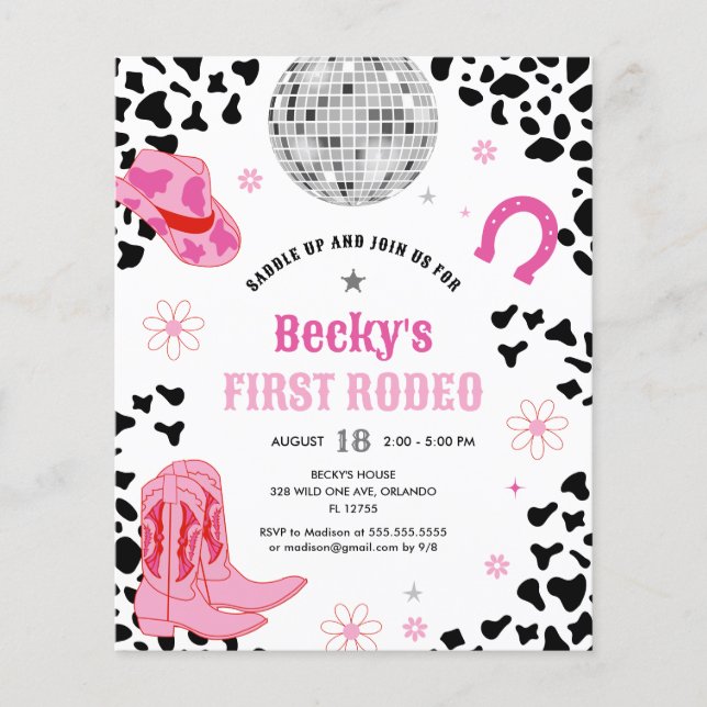 Budget Pink Disco Premier Rodéo Fille Premier anni (Devant)