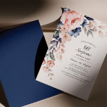 Budget Pink Floral Script 60e anniversaire Invitat<br><div class="desc">Dusty Blue Rose Floral Surprise 60e Anniversaire invitation budgétaire de fête vous pouvez facilement customiser avec les détails de votre fête en cliquant sur le bouton "Personnaliser".</div>