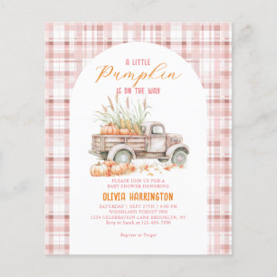 BUDGET Pink Un petit Baby shower de camion Citroui