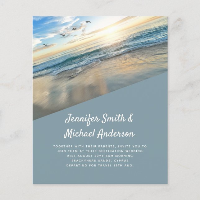 BUDGET Plage tropicale Mariage à l'étranger Photo (Devant)