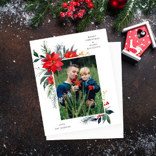 Budget Poinsettia Frame V Fête Photo