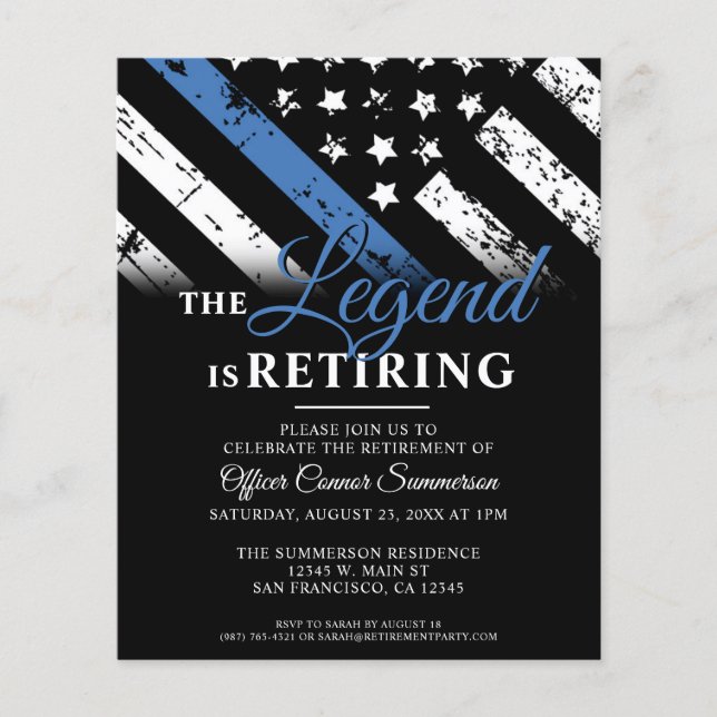 Budget Police Ligne bleue Application de la loi Re (Devant)