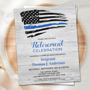 Budget Police Retirement Law Enforcement Invite