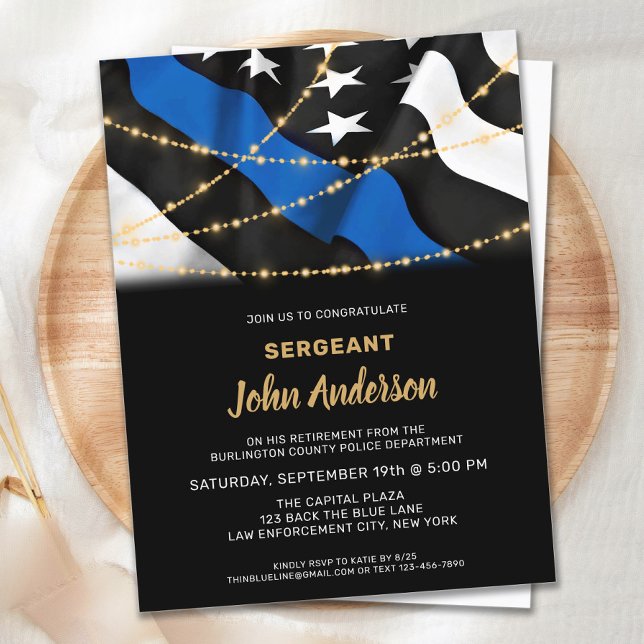 Budget Police Retraite Invitation de l'application (Créateur téléchargé)