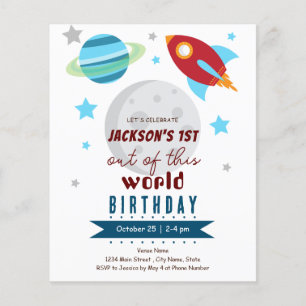 Budget pour 1er anniversaire Out of This World