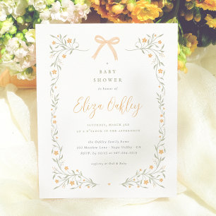 Budget pour Baby Shower Jardin Fleur Sauvage & Rub