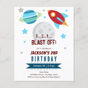 Budget pour le 2e anniversaire dans l'espace