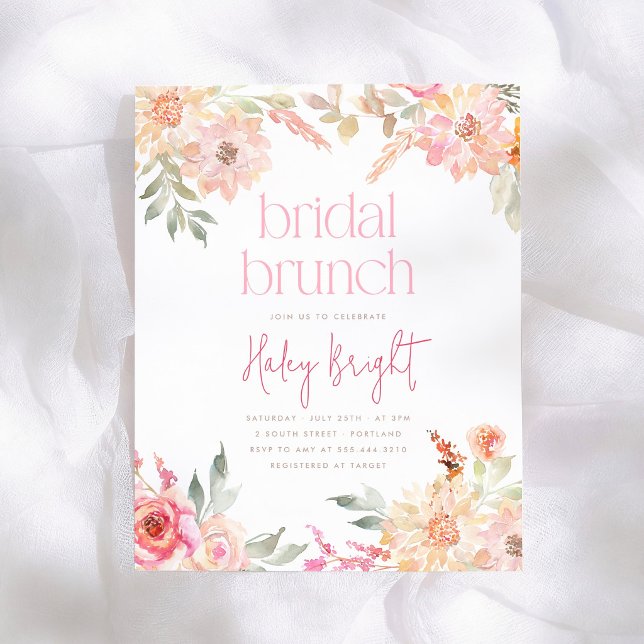 Budget pour le petit déjeuner de mariage floral ro (Créateur téléchargé)