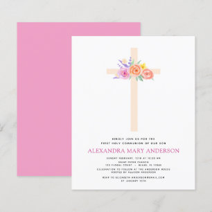 Budget Première Sainte Communion Pastel Floral Ros