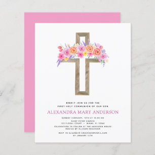Budget Première Sainte Communion Pastel Floral Ros