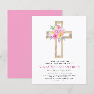 Budget Première Sainte Communion Pastel Floral Ros