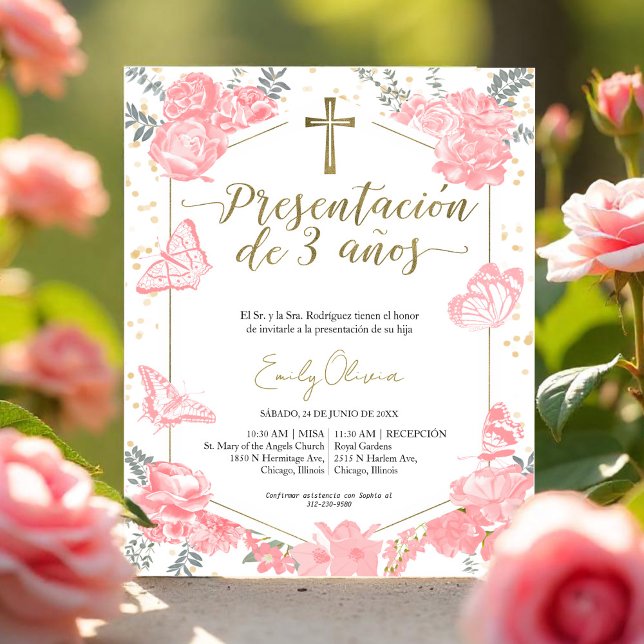 Budget Presentación 3 años Espagnol Invitation (Créateur téléchargé)