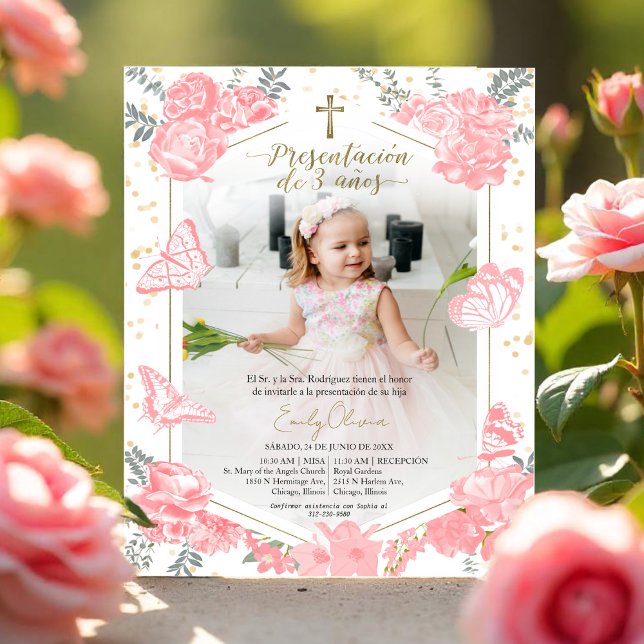 Budget Presentación 3 años Photo Invitation (Créateur téléchargé)