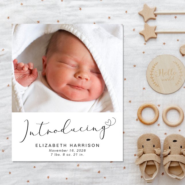 Budget Présentation de 4 photos Faire-part de nais (A heartfelt and personalized way to introduce your bundle of joy to the world)