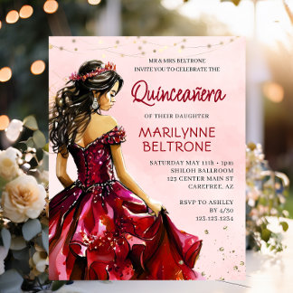 Budget Princesse Quinceañera Rouge Or