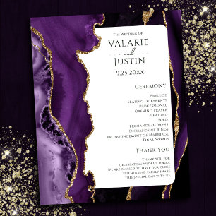 Budget Purple Agate Gold Parties scintillant progr