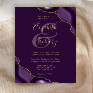 Budget Purple Gold Agences Corners Plum Mariage