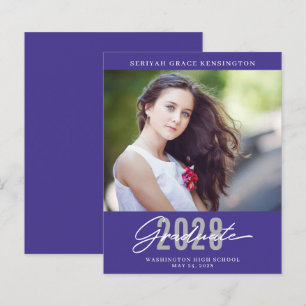 Budget Purple Moderne Élégant Graduation