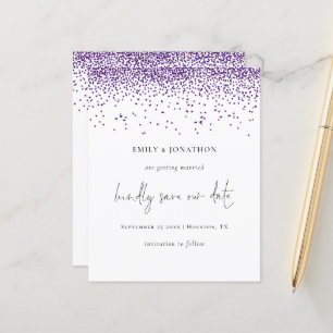 Budget Purple Parties scintillant Confetti Glam En