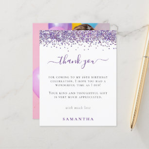 Budget Purple Parties scintillant Photo Sweet 16 M