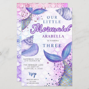 Budget Purple Parties scintillant Sirène Anniversa