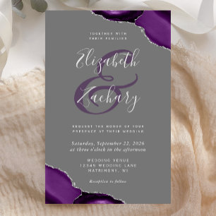 Budget Purple Silver Agences Corners Grey Mariage