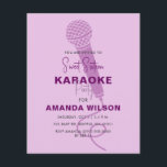 Budget Purple Sweet 16 Karaoke Party Invitation<br><div class="desc">Budget mignon Purple Sweet 16 Anniversaire Karaoke Party Invitation</div>