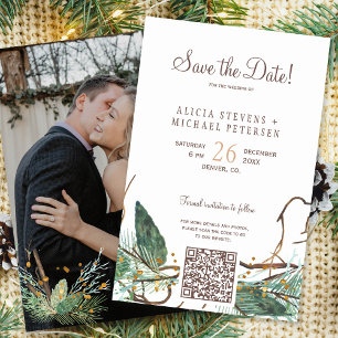 Budget QR code forêt PHOTO mariage enregistrer la 