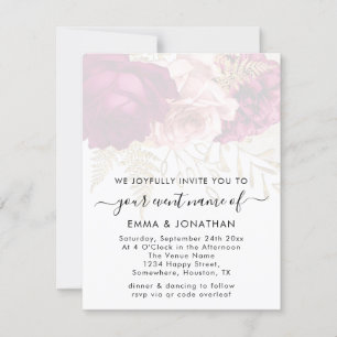 Budget QR Code Gold Roses Marsala