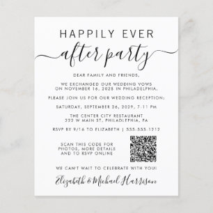 Budget QR Code Mariage après l'invitation du parti
