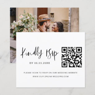 Budget QR Code RSVP Mariage photo