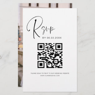 Budget QR Code RSVP Mariage photo