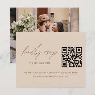 Budget QR Code RSVP Mariage photo
