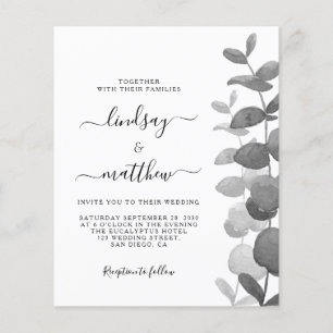 Budget QR Code Tout en un Faire-part de mariage