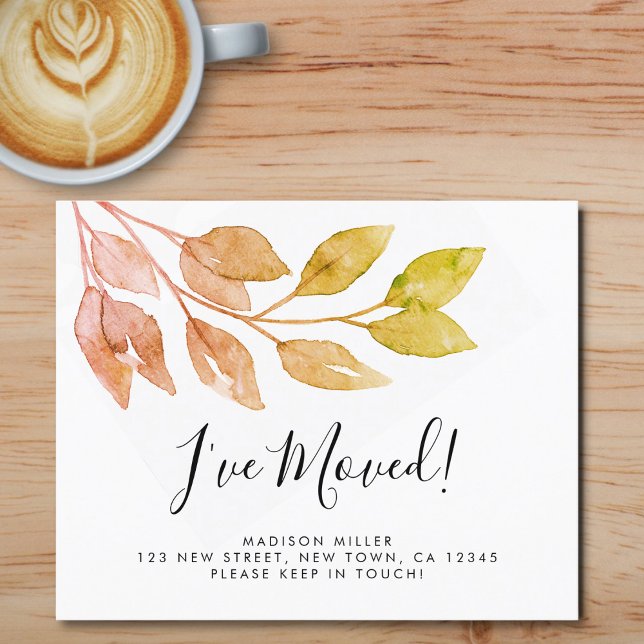 Budget que j'ai déménagé Faire-part d'automne (Créateur téléchargé)