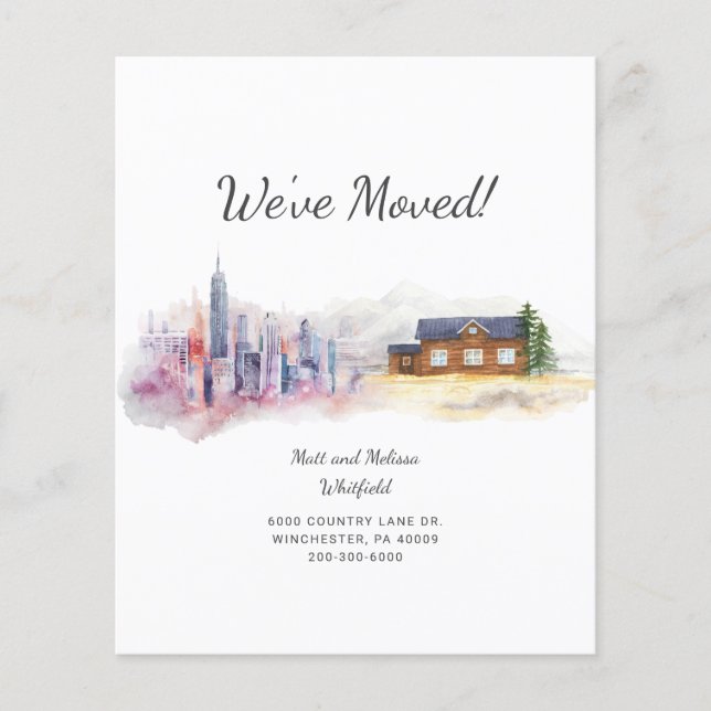 Budget que nous avons déplacé Faire-part de déplac (Devant)