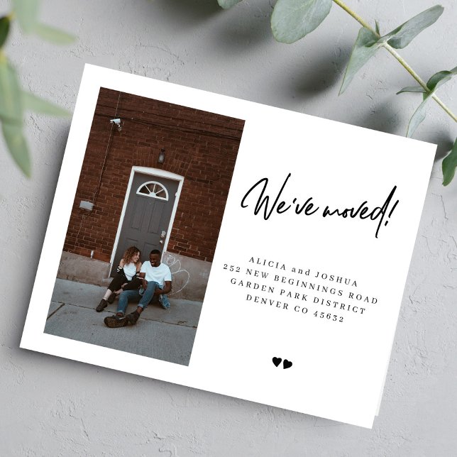 Budget que nous avons déplacé faire-part de déplac (Créateur téléchargé)